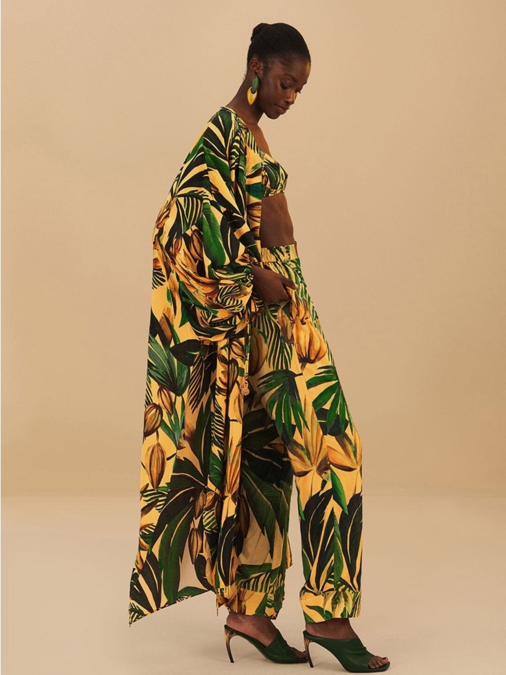 Farm Rio: Yellow Bananart Pajama Pants - Picture 7 of 12